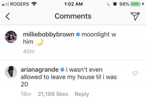 Ariana Grande comment