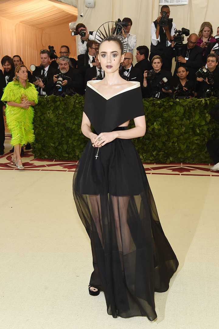Lily Collins in Givenchy