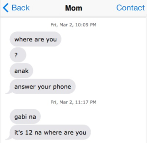 Mom texts 1