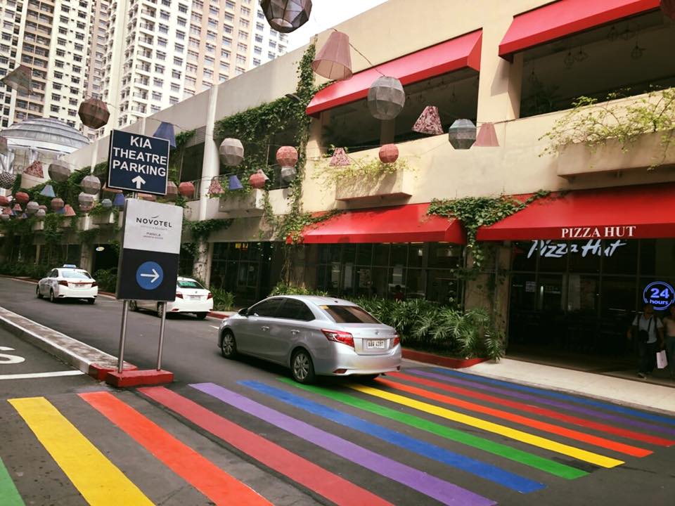 araneta center rainbow pedestrian 3