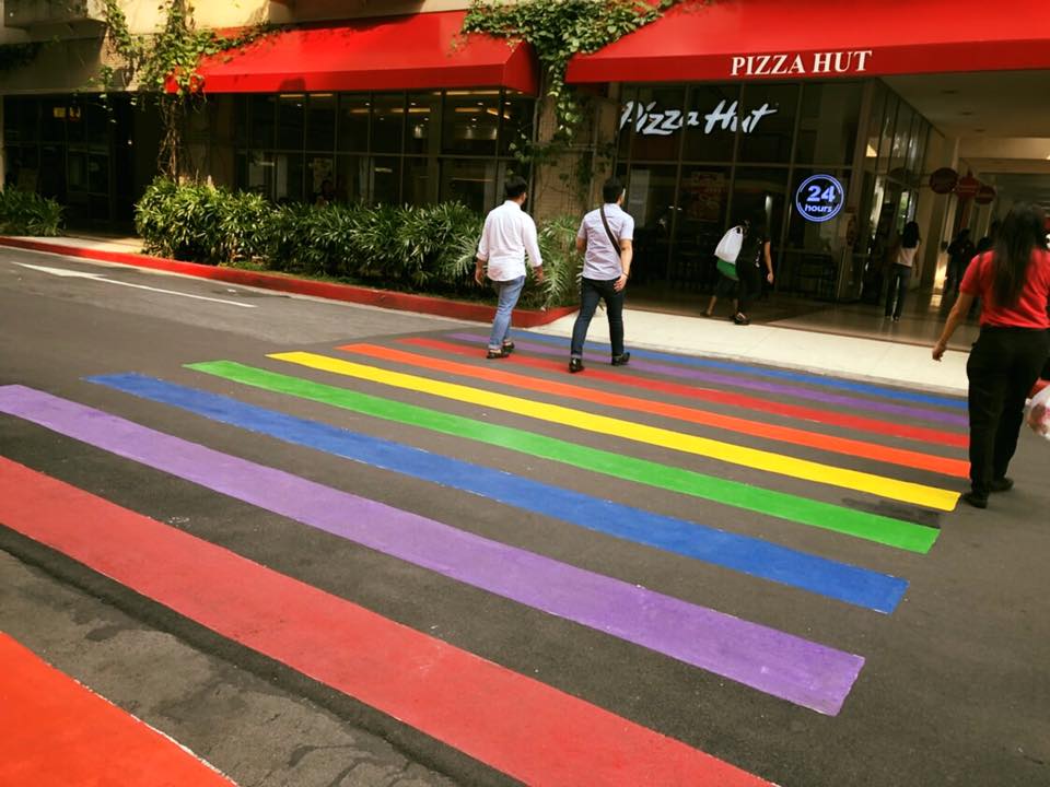 araneta center rainbow pedestrian 4