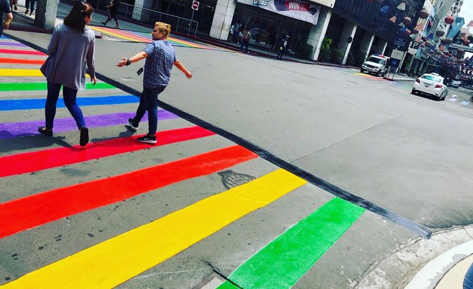 araneta center rainbow pedestrian 8