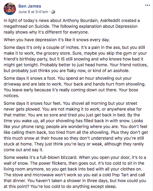depression is like snowing 1