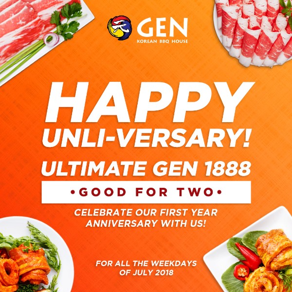 Gen Korean BBQ House Anniversary Poster (1)