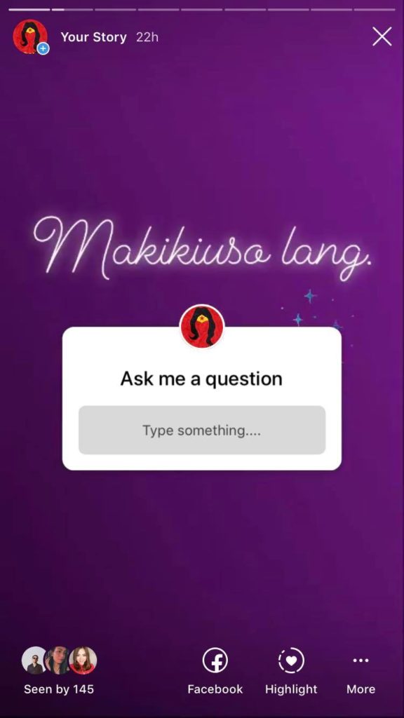 Instagram Ask Me a Question