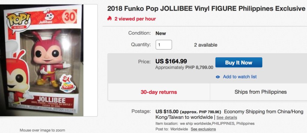 Jollibee Funko EBay