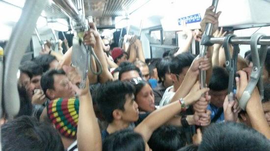 MRT crowded