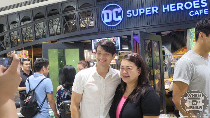 Celebrities Invade DC Super Heroes Cafe for a Meet and Greet when in manila osric chau