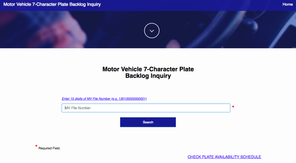 car license plate lto