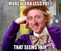 More Work Less Pay meme