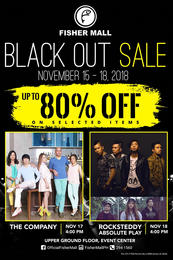 BLACK OUT SALE POSTER