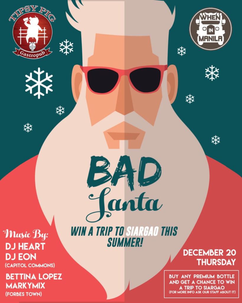 Bad Santa Tipsy Pig Both Outlets