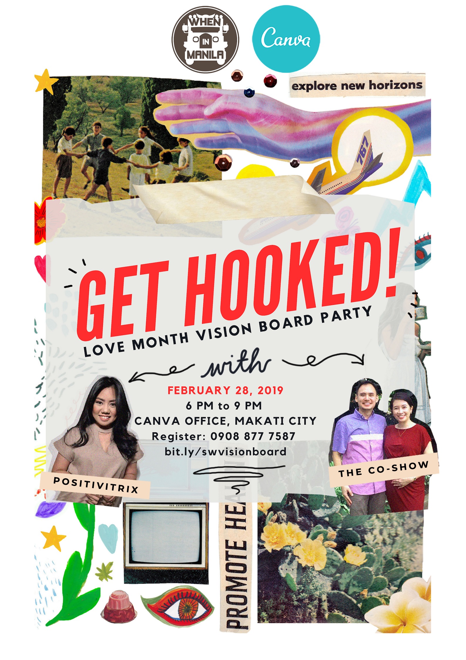 Get Hooked Vision Board Poster