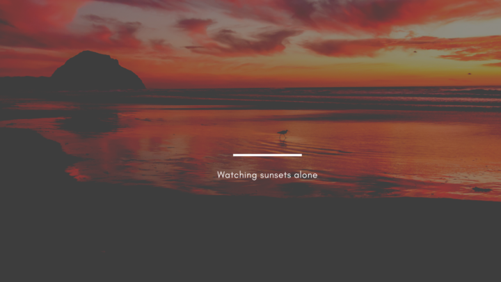 Left watching sunset alone 1 e1549177286397