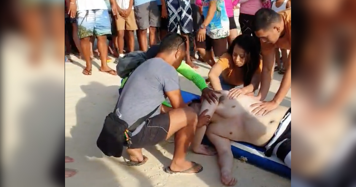 Filipino nurse saves tourist in Boracay