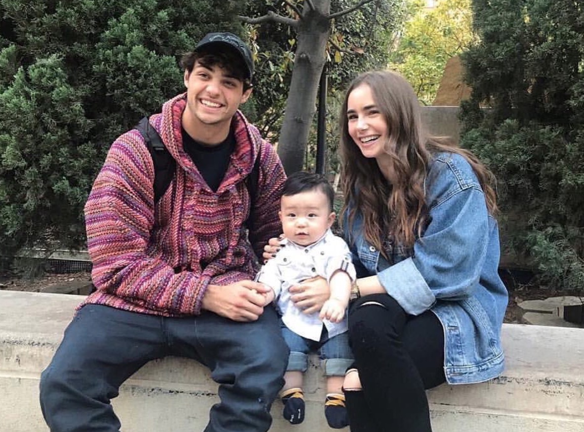 Noah Centineo Lily Collins baby