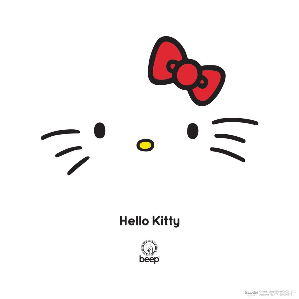 beep card hello kitty