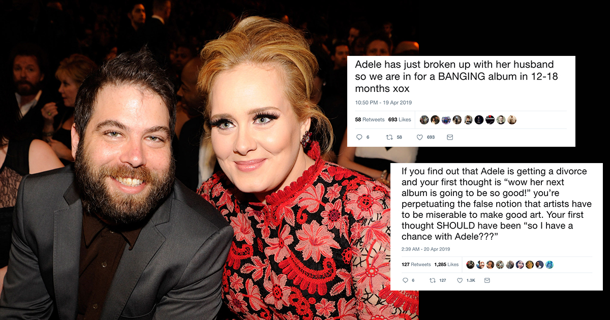 Adele and Simon Konecki Divorce Twitter Debate
