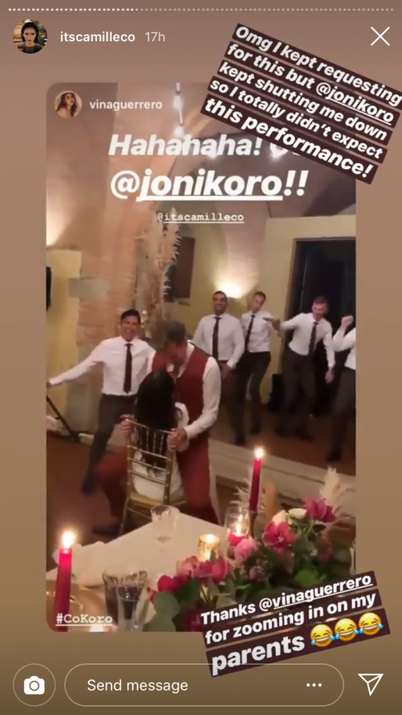 Camille Co Joni Koro Surprise Dance Instagram