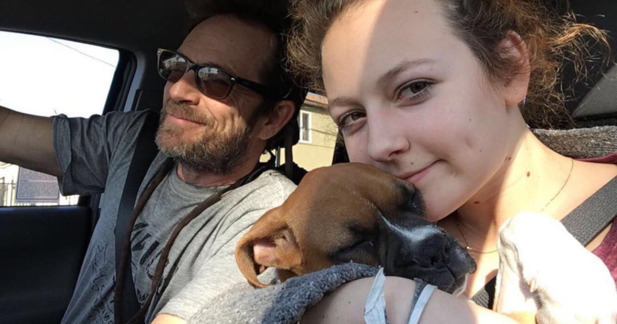 Luke Perry with daughter Sophie Perry