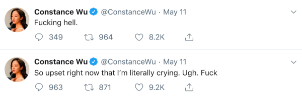 Constance Wu tweets