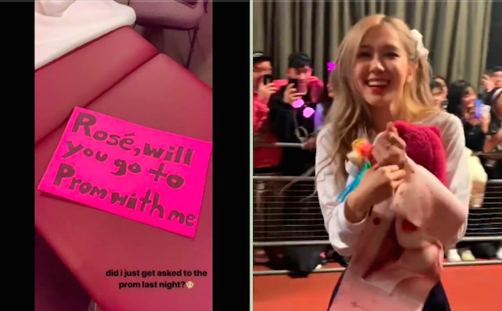 fan asks rose to prom