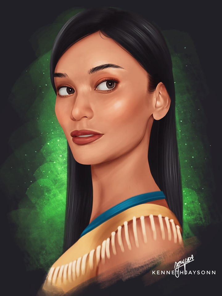 Pia as Pocahontas