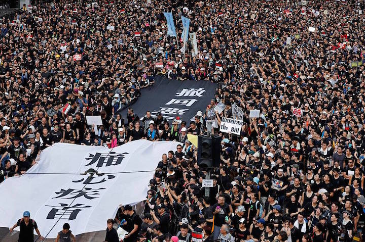 hong kong protests banners jun 16 2019