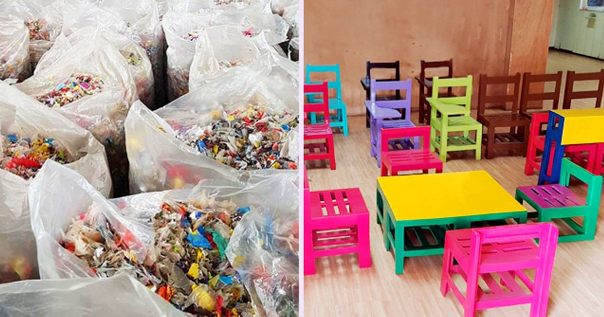 recycled plastic school chair featured