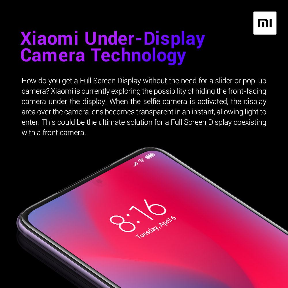 xiaomi under display camera 1
