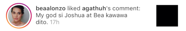 Bea Alonzo Comment Joshua Garcia