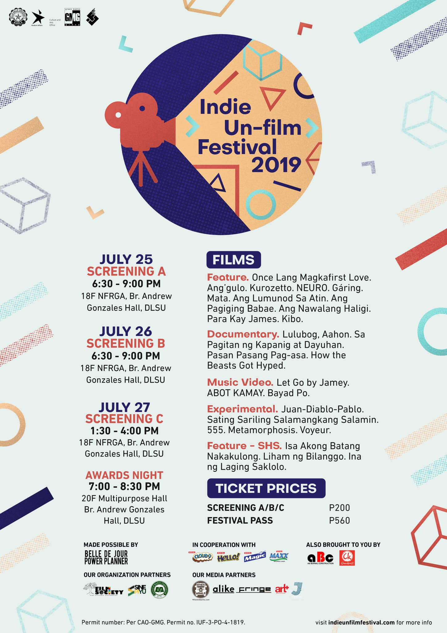 Indie Un film Festival 2019 Official Main Poster