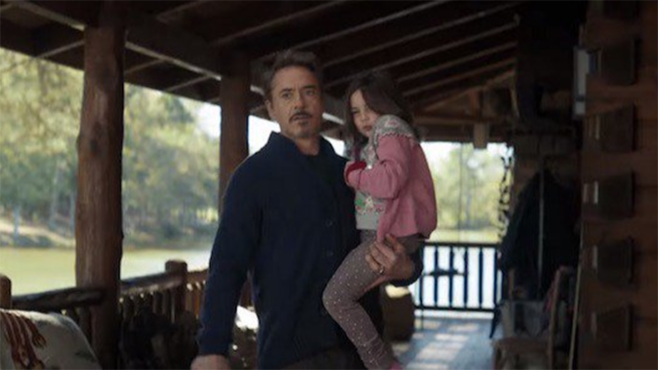 Tony Stark with Child