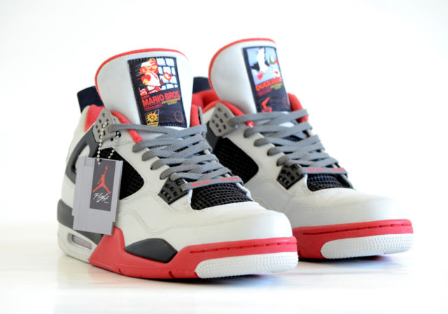 air jordan 4 nes mario bros custom