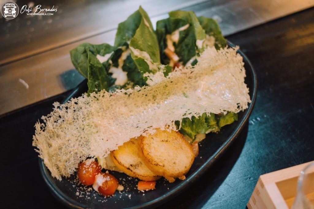 Teppan Okochi 1 Grilled caesar salad