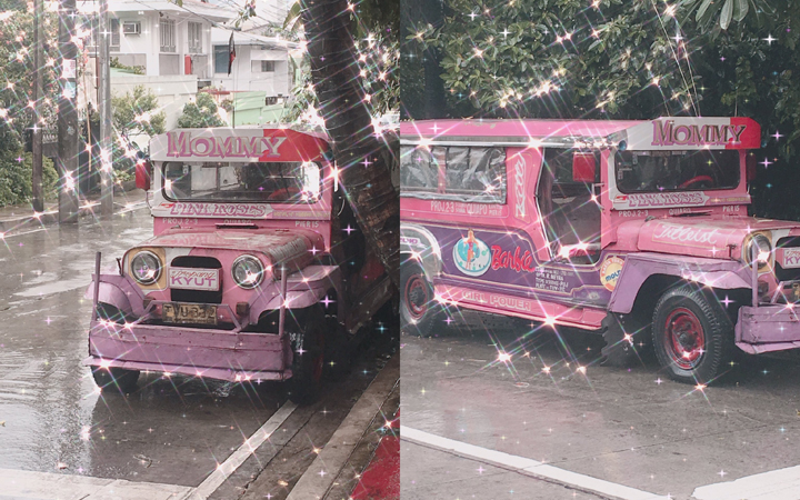 magic girl pink barbie jeepney
