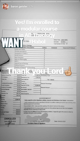 Baron Geisler Theology Instagram