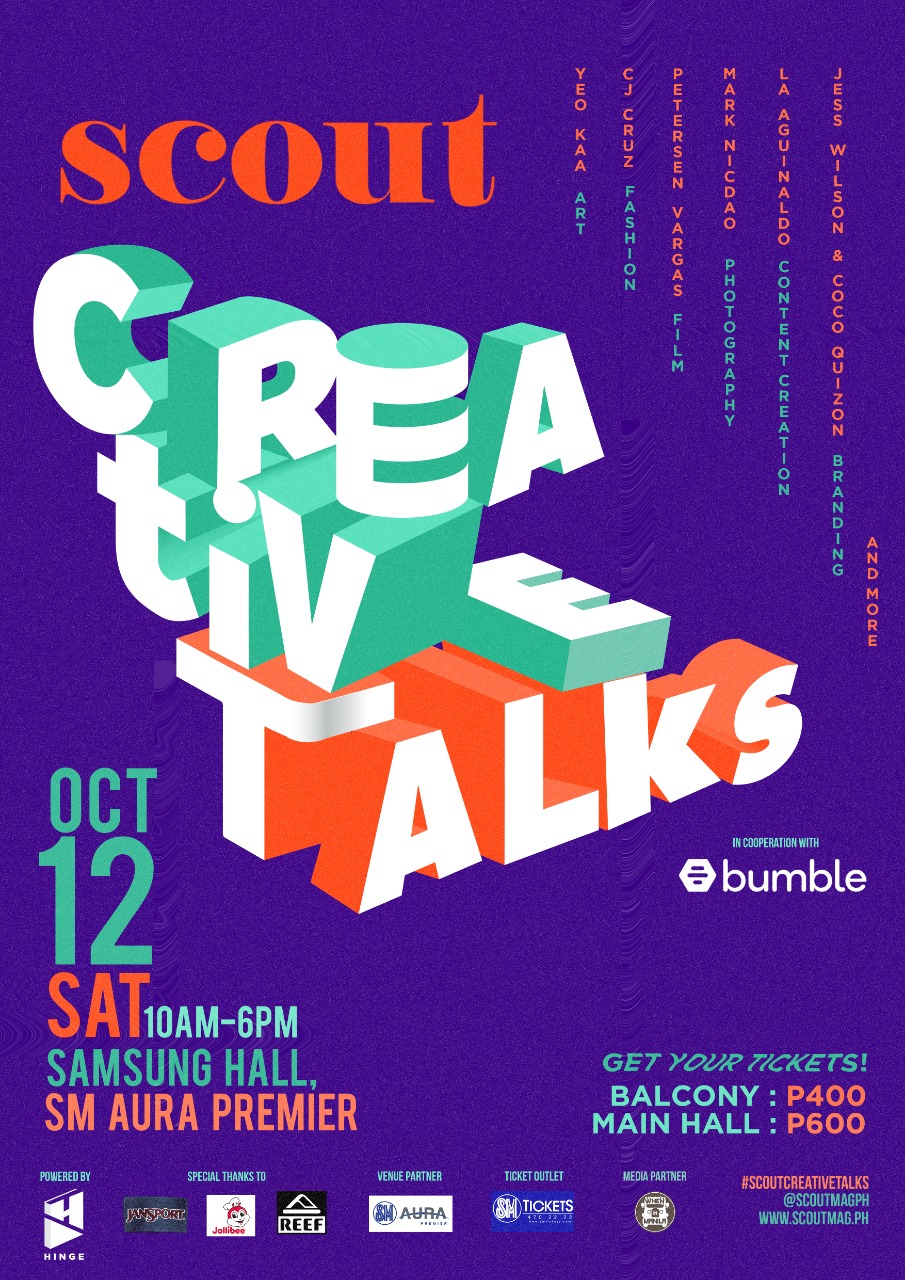 Scout Creative Talks 2019 Poster with WhenInManila