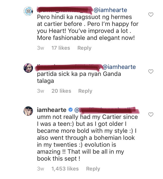 heart evangelista responds haters simple 2