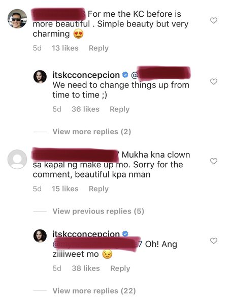 kc concepcion instagram comments hate