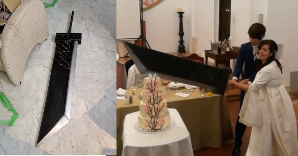 Buster Sword Wedding Cosplayer