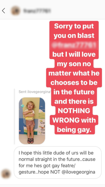 Georgina Wilson Instagram Archie response