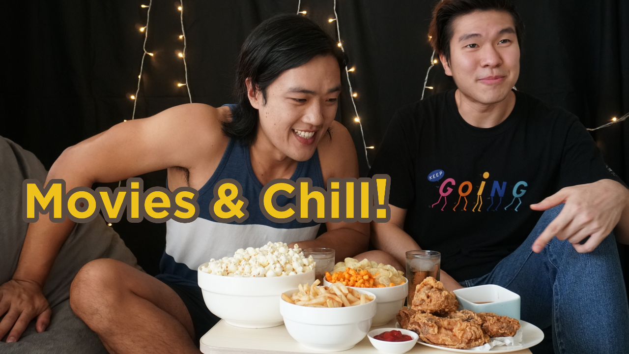 Movie Night Mukbang YT Thumbnail