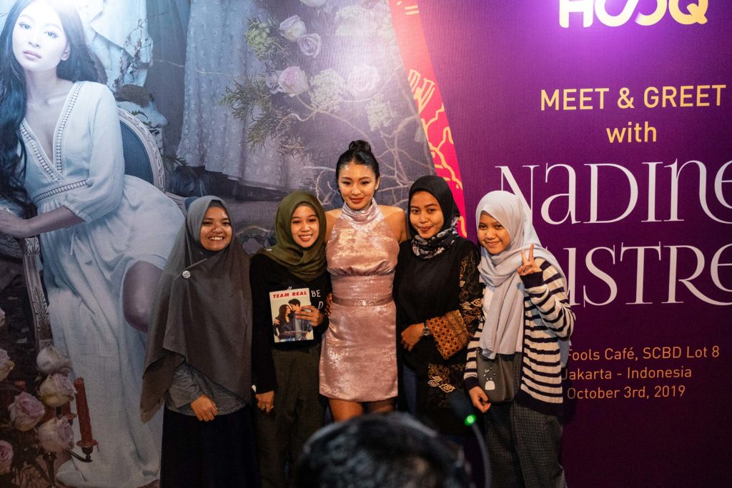 Nadine Lustre with Indonesian fans