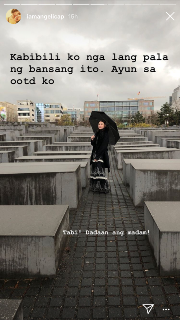 Angelica Panganiban Holocaust Memorial