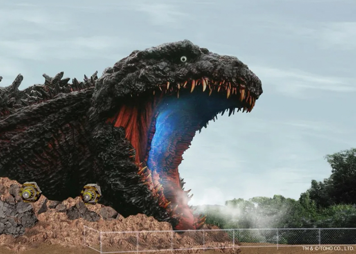 Godzilla theme park attraction concept art