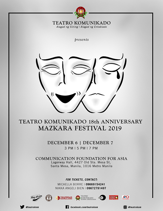 Teatro Komunikado Mazkara Festival Official Poster