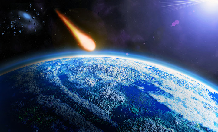 asteroid hitting earth