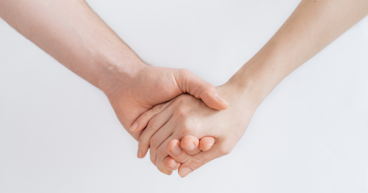 holding hands