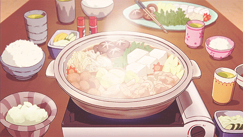08 Tamako Market shabu shabu